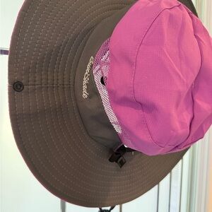 SunShade Women's Pink and Gray Swim Hat